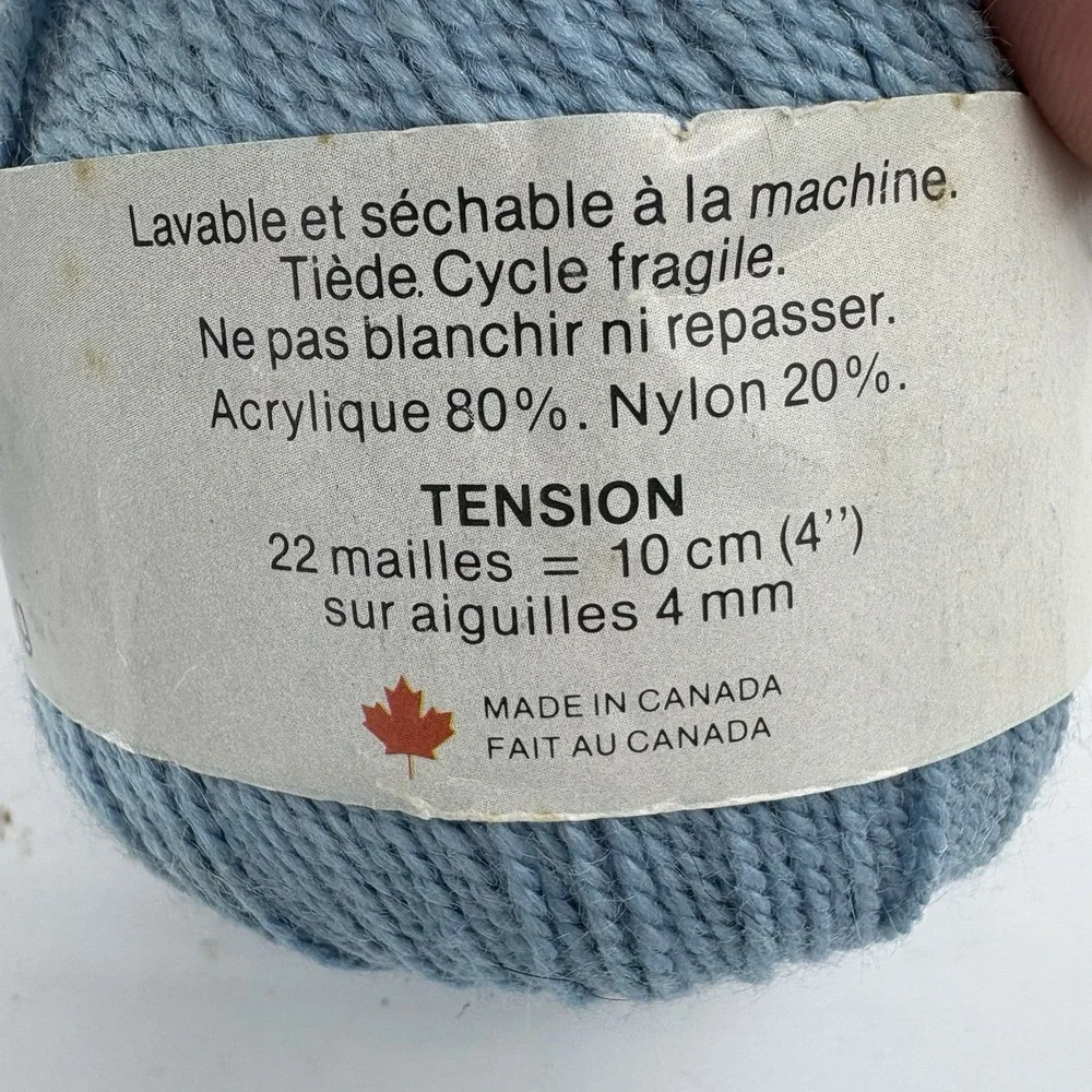 Patons Yarn Pearl Twist Crochet‎ Thread Blue 6108 Lot of 3
